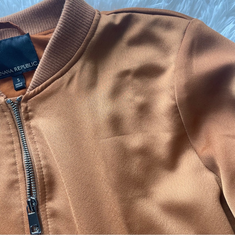Banana Republic Satin Bomber Jacket - Picture 4 of 8